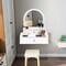 Costway Wall Mounted Vanity Makeup Dressing Home Furniture 2Drawer